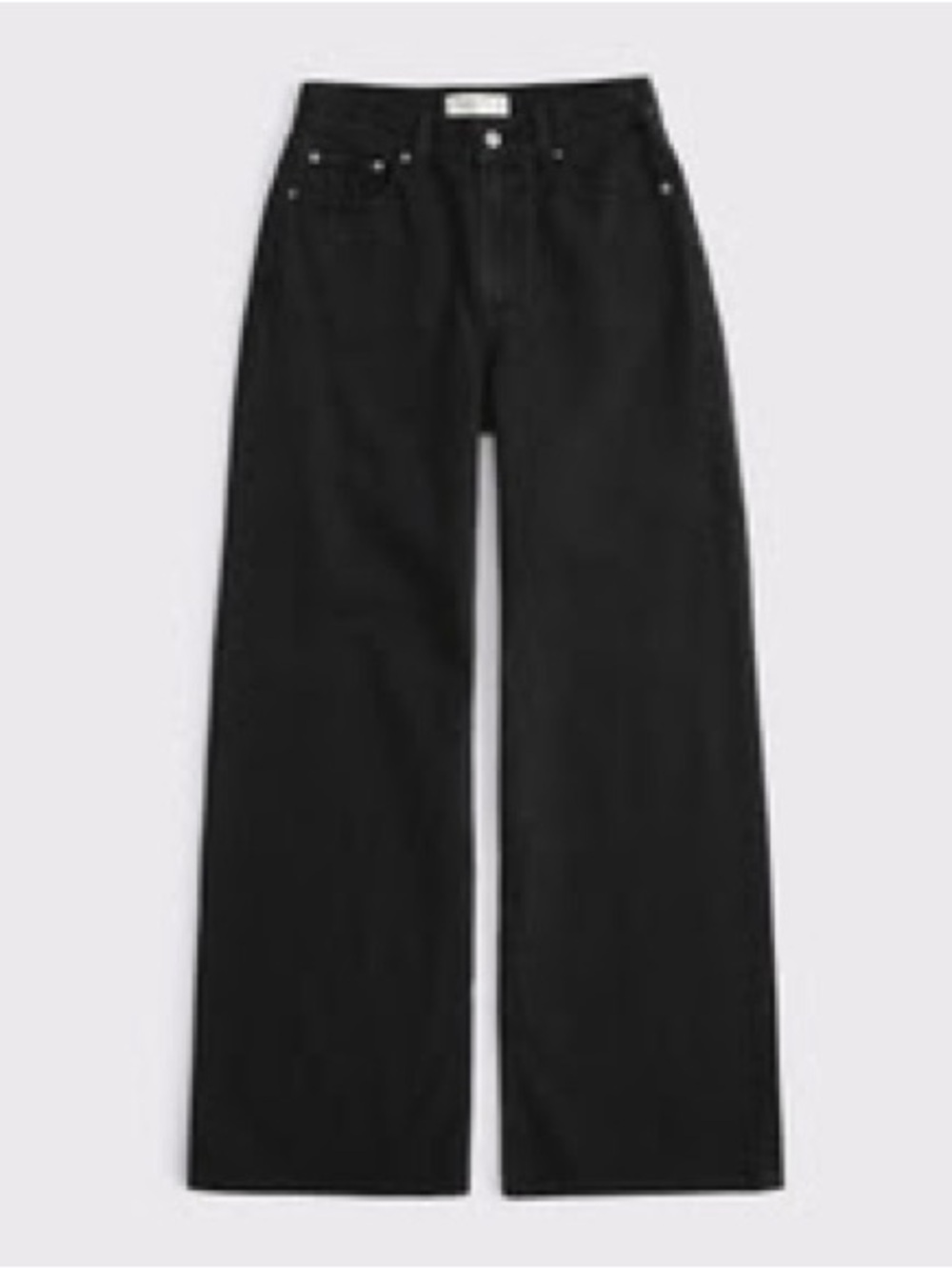 Abercrombie & Fitch Women's Black Wide Leg Jeans
